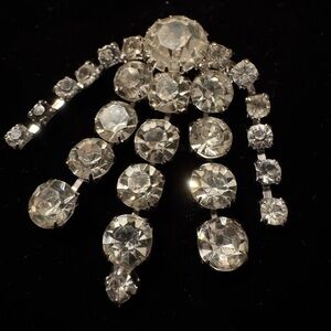 VINTAGE RHINESTONE SPRAY BROOCH